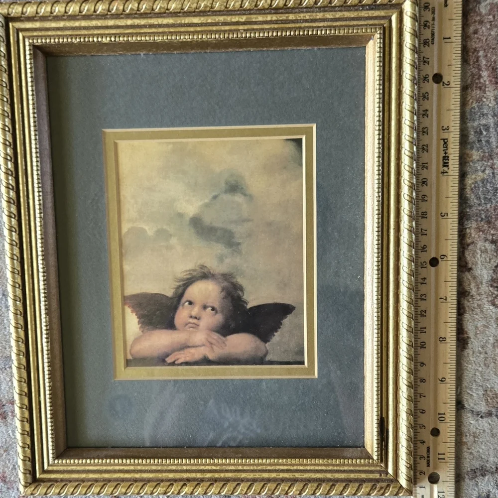 Elegant Gold Angelic Art Picture Frame